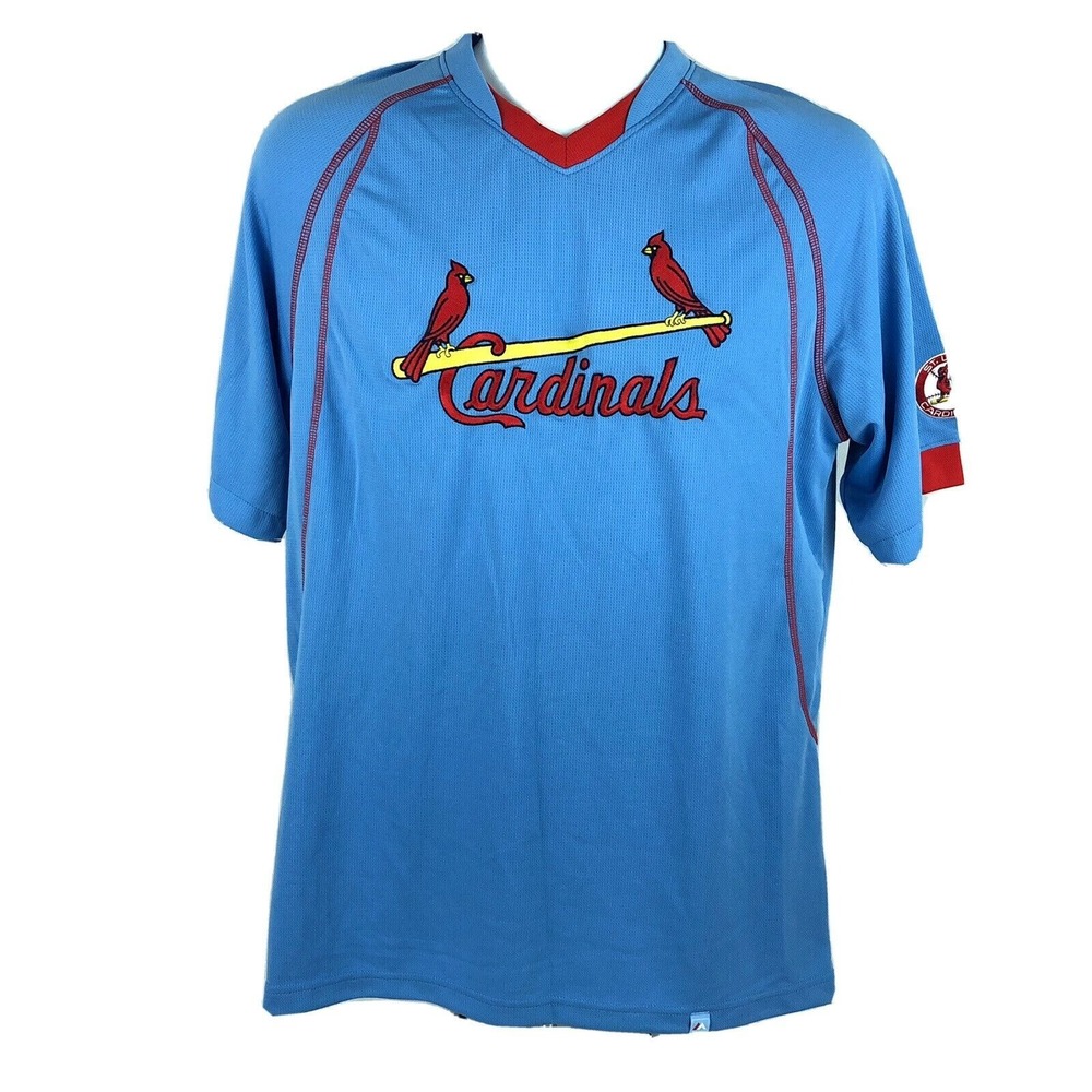 Cooperstown Collection St Louis Cardinals Jersey Men's Size Medium By Majestic‎